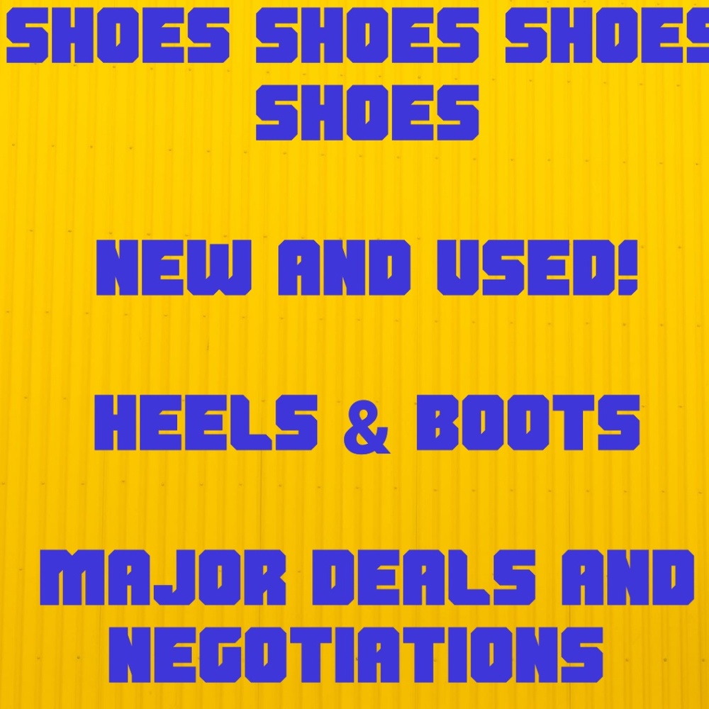 Shoe sale! Major closet clearout and restock!